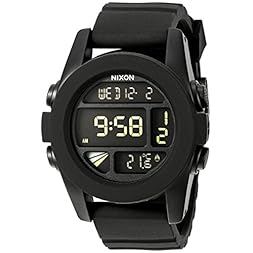 Nixon Men's A197-195 Silicone with Grey Dial Watch 