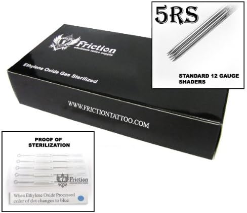 5 RS Round Shader Sterilized Tattoo Needles Supply (50/box)