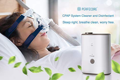 CPAP Cleaner and Sanitizer Bundle - Kit Includes Cleaning Machine, Sanitizing Bag, 2 Heated Hose Connector Adapters for Disinfecting CPAP, Masks, Tubing, Nebulizer - Portable for Travel