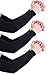 9 Pairs Unisex UV Protection Arm Cooling Sleeves Ice Silk Arm Cover for Men Women, Black