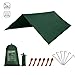 KALINCO Waterproof Camping Tarp Tent Hammock Rain Fly, 10X10FT/10X15FT, Mutifunctional Tent Footprint Lightweight Tarp for Camping, Hiking and Survival Shelter