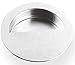 INOX Round Pocket/Cup Pull with semi-Circular Opening, 3-35/64