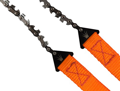 Mehr Biss mit 33 Zähnen aus Carbonstahl - Nature is Adventure Handkettensäge inkl. Gürteltasche - Premium Survival Ast-Säge Gartensäge für Camping, Garten & Outdoor-Zubehör – Bild 3