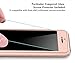 iPhone SE Case, COOLQO® Full Body Coverage Ultra-Thin Hard Hybrid Plastic with [Slim Tempered Glass Screen Protector] Protective Case Cover for Apple iPhone SE (2016) & iPhone 5/5S (Rose Gold)