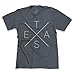 Simple and Contemporary Texas Pride Big X T-Shirt - (Indigo) Large