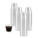 200 Clear Hard Plastic Cups | 9 oz. Fancy Disposable Heavy Duty Tumblers (200 Piece Bulk Party Pack) by Bloomingoods