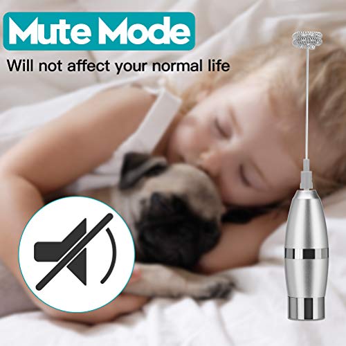 image for Jamal Milk Frother Handheld Battery (Included) Operated Electric Foam 