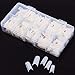 Yonisun 500pcs Artificial Acrylic Nail Tip Natural Color Full Cover False Nail Tips
