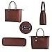 Laptop Tote Bag,IAITU Practical Work Bag with Adjustable Strap Laptop Bag for 15-15.6 Inch MacBook Ultra-Book (Coffee)
