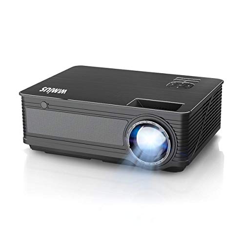 Projector, WiMiUS 6500 Lumens Video Projector Native 1080P Support 4K 300″ Display Compatible with Amazon Fire TV Stick Laptop iPhone Android Phone Xbox PS4