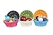ColorbasketWaterproof Bowl Utility Basket, Shelf Storage, Set of 3, (Black, Flat Bottom)
