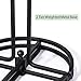SRIWATANA Sturdier Paper Towel Holder, Simply-Tear Paper Towel Stand Rack with 2-Tier Metal Base, Black