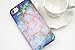 Iphone 7 Case, IiEXCEL Marble Design, IMD Frosted Series Colorful Gem Blue Opal Pattern Anti-scratch Thin Soft TPU Case for Apple Iphone 7 [4.7 inch Display] [ Blue Opal ]