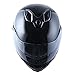 1Storm Motorcycle Street Bike Modular/Flip up Dual Visor Sun Shield Full Face Helmet Glossy Black