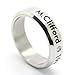 Fanstown Clifford Handmade Titanium Birthday Ring Necklace