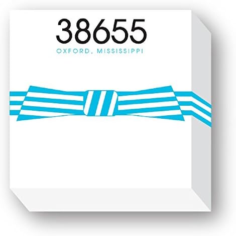 TURQUOISE HOME TOWN ZIPCODE SQUARE NOTEPADS, PERSONALIZE WITH YOUR OWN ZIP CODE, CITY &amp; STATE