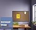 Quartet Prestige Colored Cork Bulletin Board, 36 x 24, Brown Surface, Graphite Gray Fiberboard/Plastic Frame
