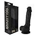 Naughty Realistic Silicone Dildo with Suction Cup, Adult Sex Toy, Large, Black, 8