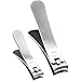 Nail Clipper Set - Zizzili Basics Stainless Steel Fingernail and Toenail Clippers for Men and Women – Achieve a Sharp and Smooth Cut with Ease – Best Quality Nail Care