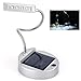 Anpress Flexible Gooseneck Style 4-LED Mini Solar Table Lamp / PC USB Charger LED Portable Lamp / Solar Bulbs Light / Solar Indoor Reading lighting (White)