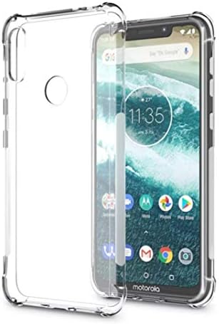 X wox™ Back Case Cover for Motorola One Power Transparent Corner Protection Bumper Cover Crystal Clear Soft TPU Back Case (Moto One Power)