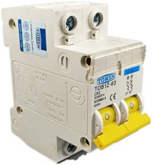 2P Dc 600V Circuit Breaker Mcb C Curve Single Pole Direct-Current Fuse For Pv