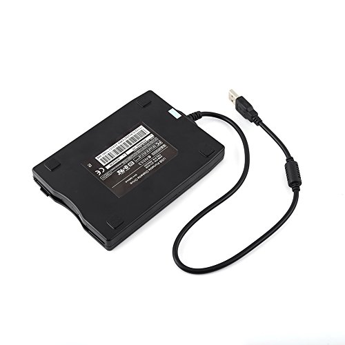 Richer-R USB Floppy Disk, 3.5 inch USB External Floppy Diskette Disk Drive Portable 1.44MB FDD for PC Windows 7/8/98/ME/2000, Windows XP/Mac(Black) - Thumbnail 6