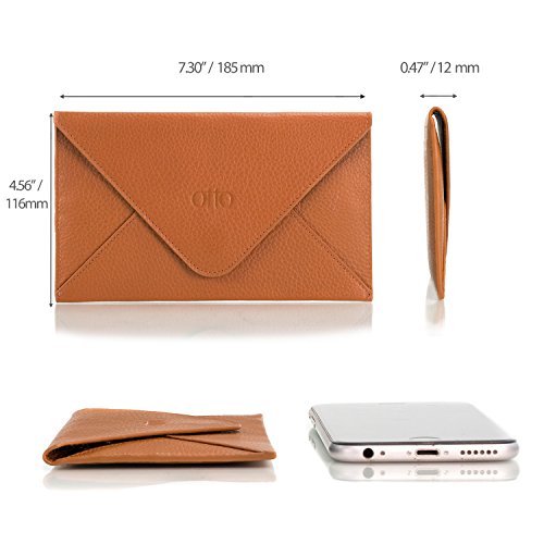 Otto Genuine Leather Wallet |RFID Blocking, Multiple Slots Money, ID, Cards, Smartphone| - Unisex (Light Brown)