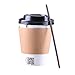 Gotopack Coffee Cups with Lids and Sleeves and Straws PLA Disposable Reusable Paper Cups, 12 oz., Set of 120