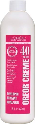 L'Oreal Oreor Creme 40 Volume Developer 16 oz. by Oreor Creme
