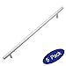 LIZAVO 701-320SN Satin Nickel Cabinet Hardware Solid Euro Style T-bar Handle Pull- 12-5/8