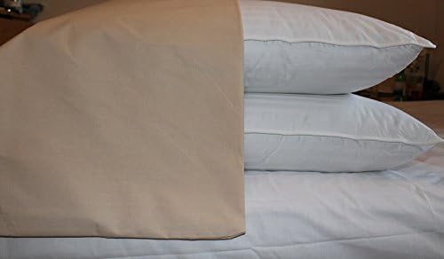 RPT - Extra Large Polycotton Pillow Cases 22" x 31" - 1 Pair (Sand)