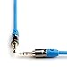 PlugLug - 3.5mm 8 FT Premium Auxiliary Audio Cable (Blue) - Male to Male for Headphones, iPods, iPhones, iPads, Home / Car Stereos and More