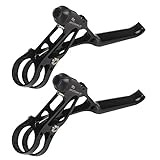 kaaka 1Pair Ultralight Aluminum Alloy CNC Bicycle Left & Right Mechanical Brake Levers for Mountain Bike Folding Bicycle Maintenance Replacement Part Accessories