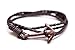 Anchor Bracelet by Be.You Company Stainless Steel Gold & Bronze Anchors with Genuine Rope Weave