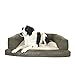 Great Dane - XL Dog Bed Hypo-loft Fiber and Orthopedic Foam - Removable-cover Baxter Dog Couch - Sage/Cream by Hidden Valley
