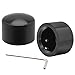 ClipsOne Black Front Axle Nut Covers Cap For Harley Dyna Street Glides Sportster Softail VRSC 2002-2017
