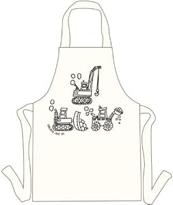 Delantales para niños a color en. Printed esquema – niños manualidades