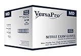 VersaPro T101M-Case Nitrile Exam Glove, Non-Latex, Powder Free, Medium, Blue (Pack of 1000)