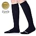 BENCOMOM 3 Pack Men's Compression Sock for Travel,Nurse,Athletics,Circulation&Recovery
