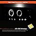 AKKON - For 2002-2005 Dodge Ram 1500 | 2003-2005 Ram 2500 3500 Black Dual Halo Projector Headlights Pair Set