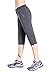 Nonwe Women's Quick Drying Breathable Zipper Pocket Capri Pants