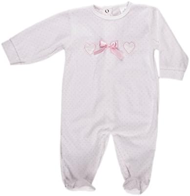 Minhon Baby 1pc Footie Pajama Elegant Velour Sleep N Play Footed Romper Sleeper