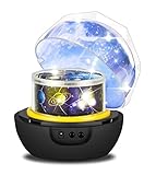 Backey Star Night Light Projector,Sleep LED Night Light Lamp with Starry Sky,Colorful Night Light with Rotating,USB Cable Plug for Kid Bedroom,Christmas Gift-4 Sets of Film