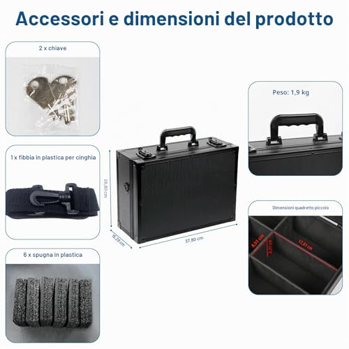 iDiskk Toploader Storage Box - Custodia per carte da 600+ con serratura, protezione resistente per carte sportive/di trading, organizzatore imbottito con chiavi，top loader storage box
