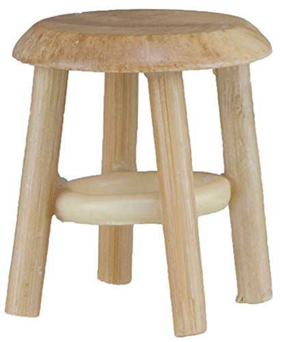 Dollhouse Miniature Oak Stool