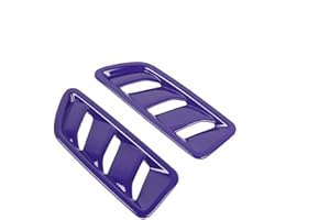 BESTMOTORING Car ABS Hood Air Vent Cover, Hood Air Flow Vent Decorative Trim for Wrangler JL, JT 2018-2022 purple