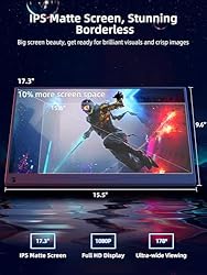 UPERFECT Portable Monitor, 17.3" 144Hz Portable