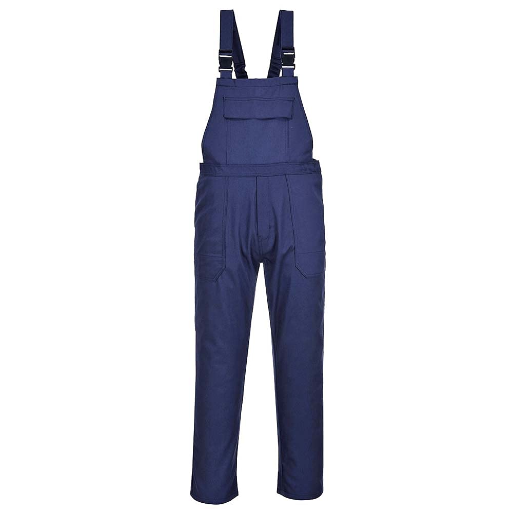 Portwest Bizweld Bib and Brace, Size: M, Colour: Navy, BIZ4NARM