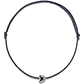 NAZ COLLECTION - Couple Heart Charm Bracelet w/Adjustable String - Friendship Bracelet, Kabbalah Protection Bracelet, Best Friend Birthday Gift, Amulet for Women Men Family Friends